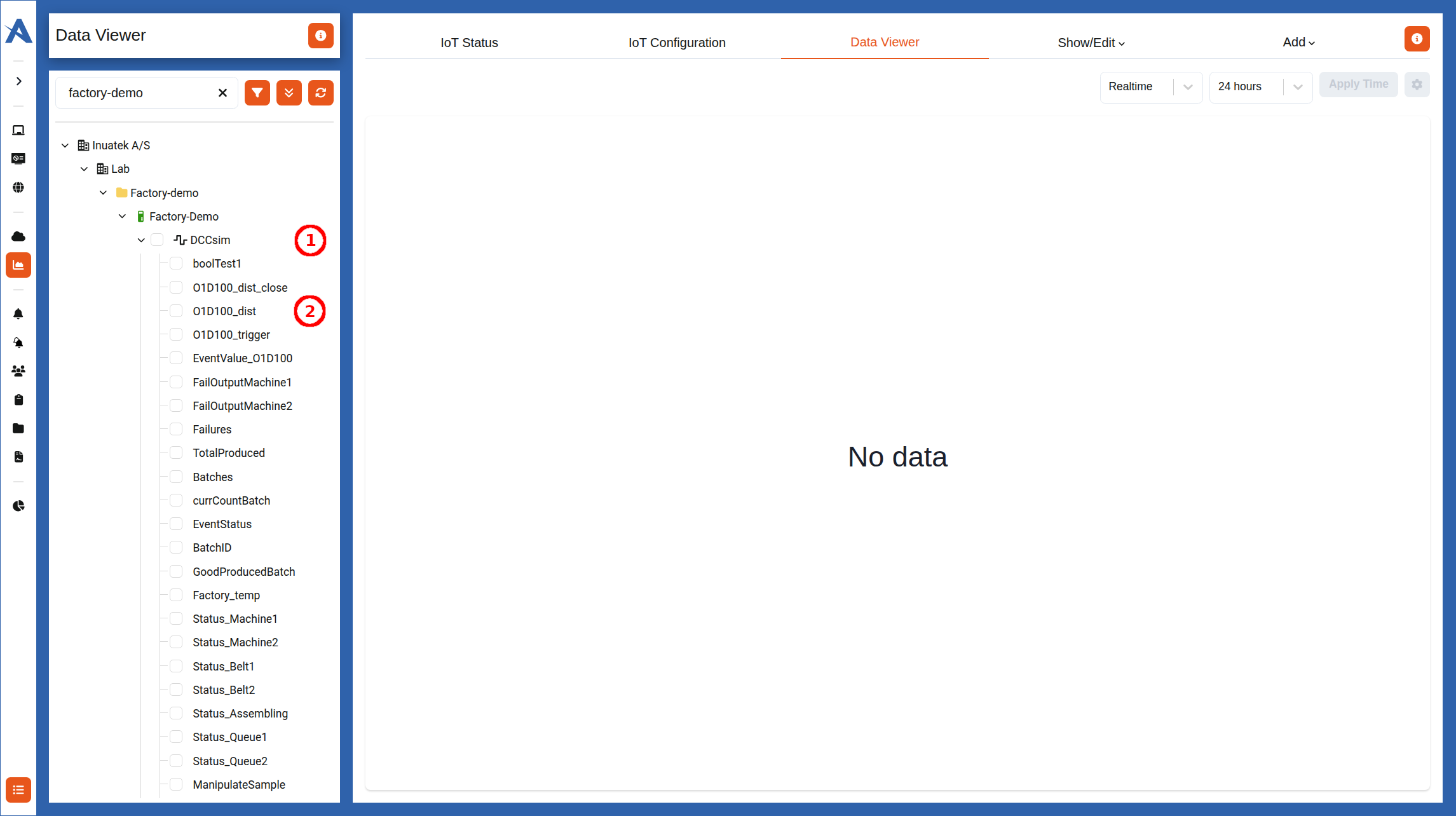 Collector and sample name