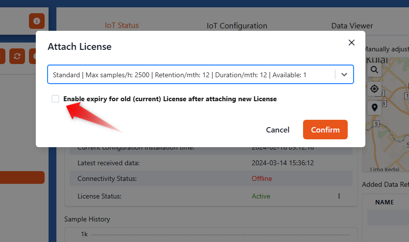 Enable Expiry of old license