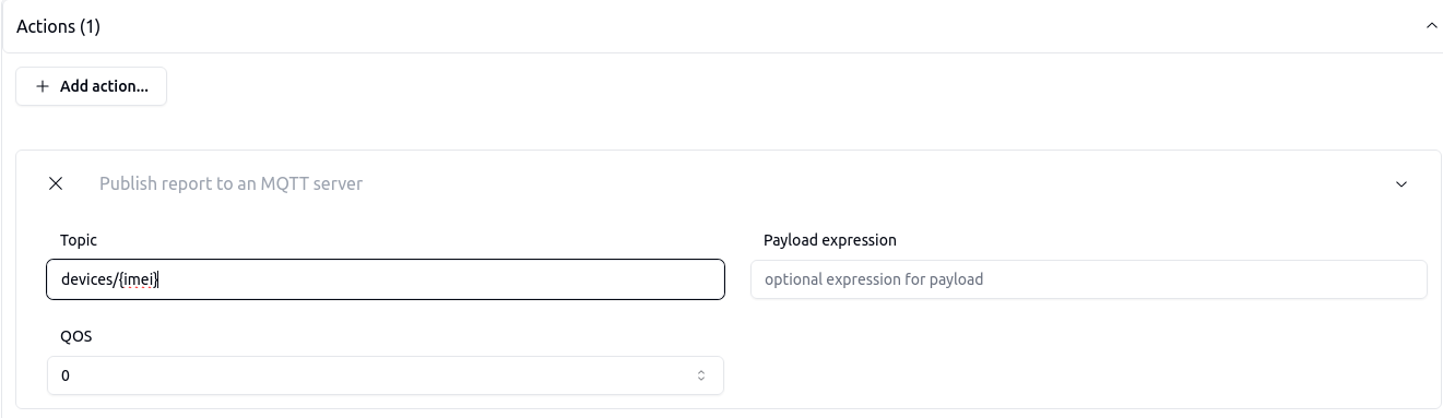 Add MQTT action