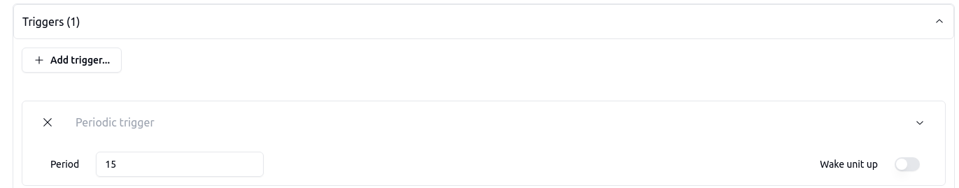 Periodic trigger